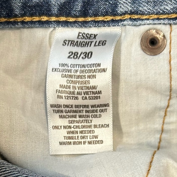 Aeropostale Men's Essex Straight Leg Blue Jeans 28/30 - Picture 4 of 5